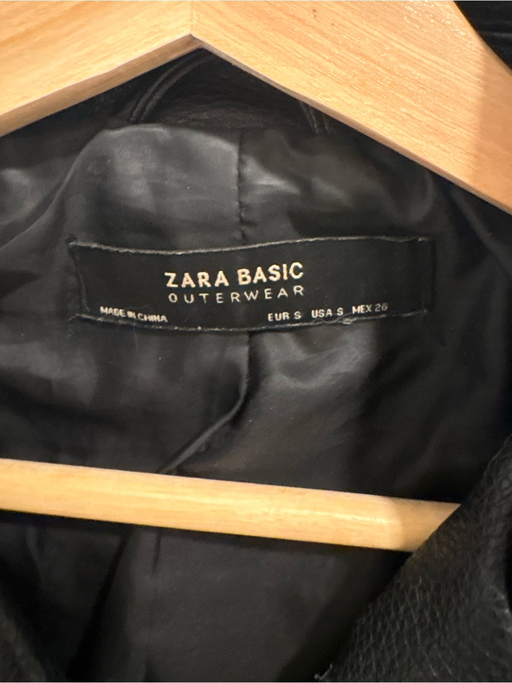 Zara Black Moto Leather Jacket with Silver Hardware - Picture 3 of 8